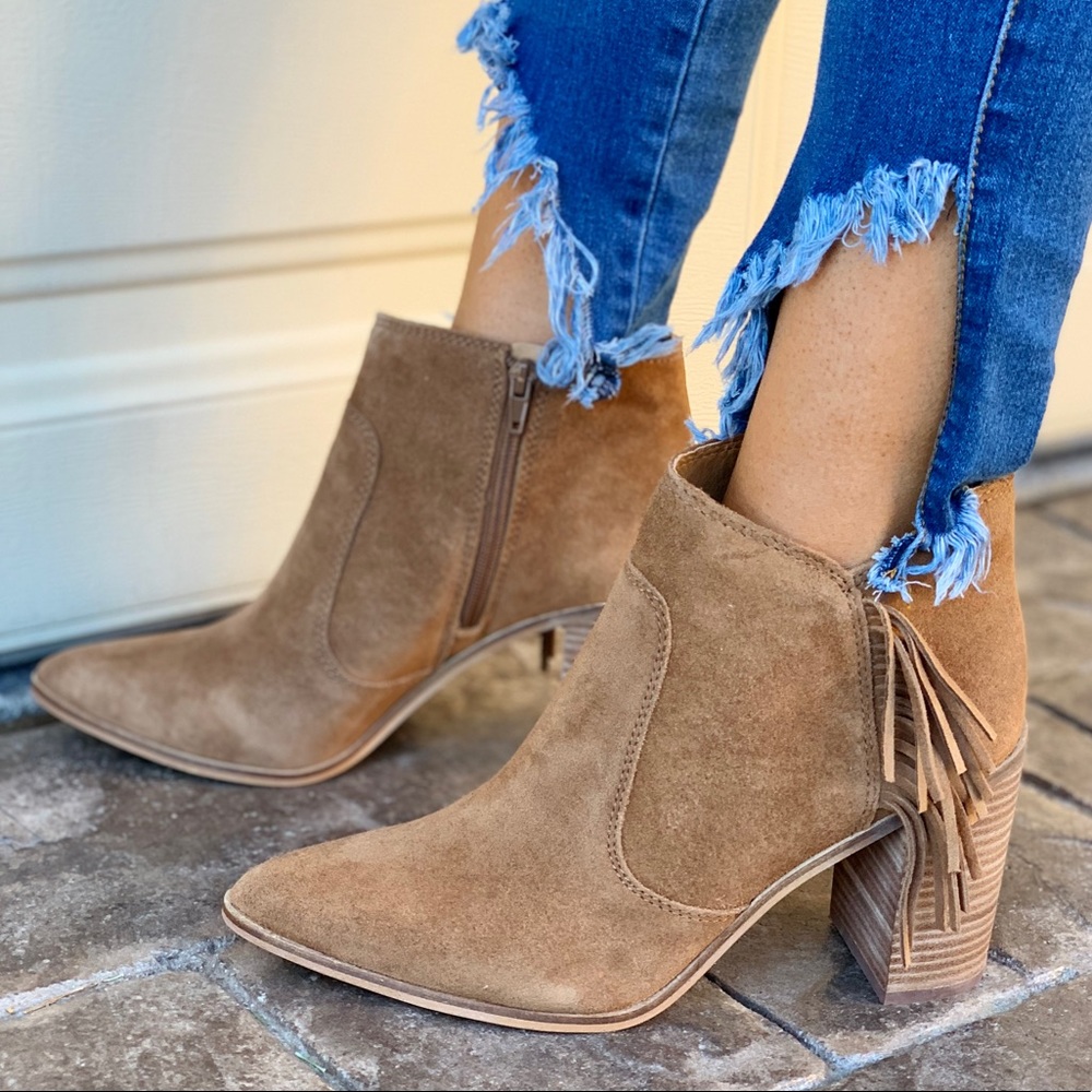 Whistler Cognac Genuine Suede Tassel Boot - Picture 2 of 8